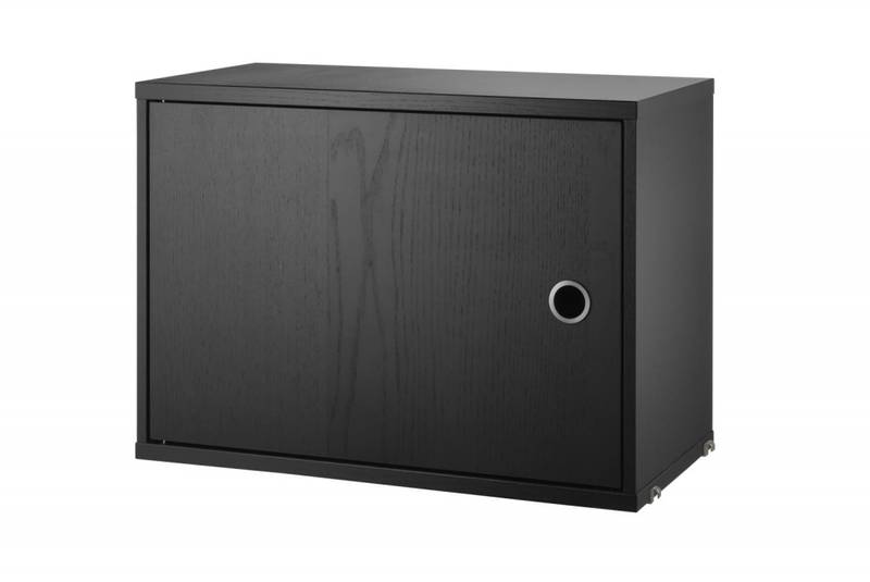 String - Skap Med Sving Dør - W58 x H42 x D30 - Sort 