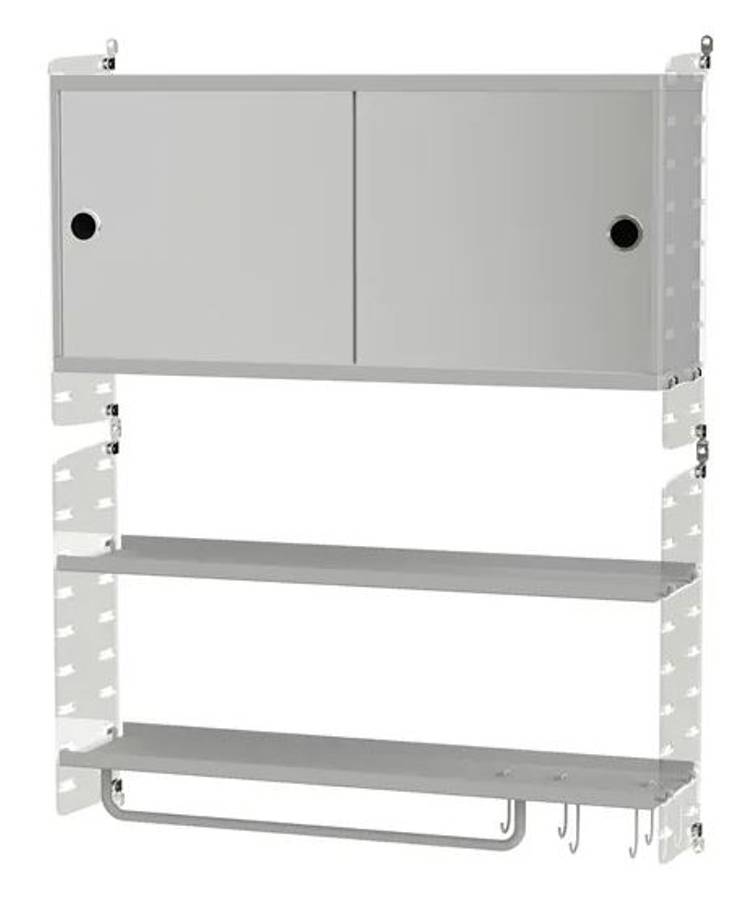 String  - Veggreol med speil og plexi 80x100